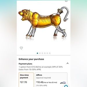 Hand Blown Tiger Decanter